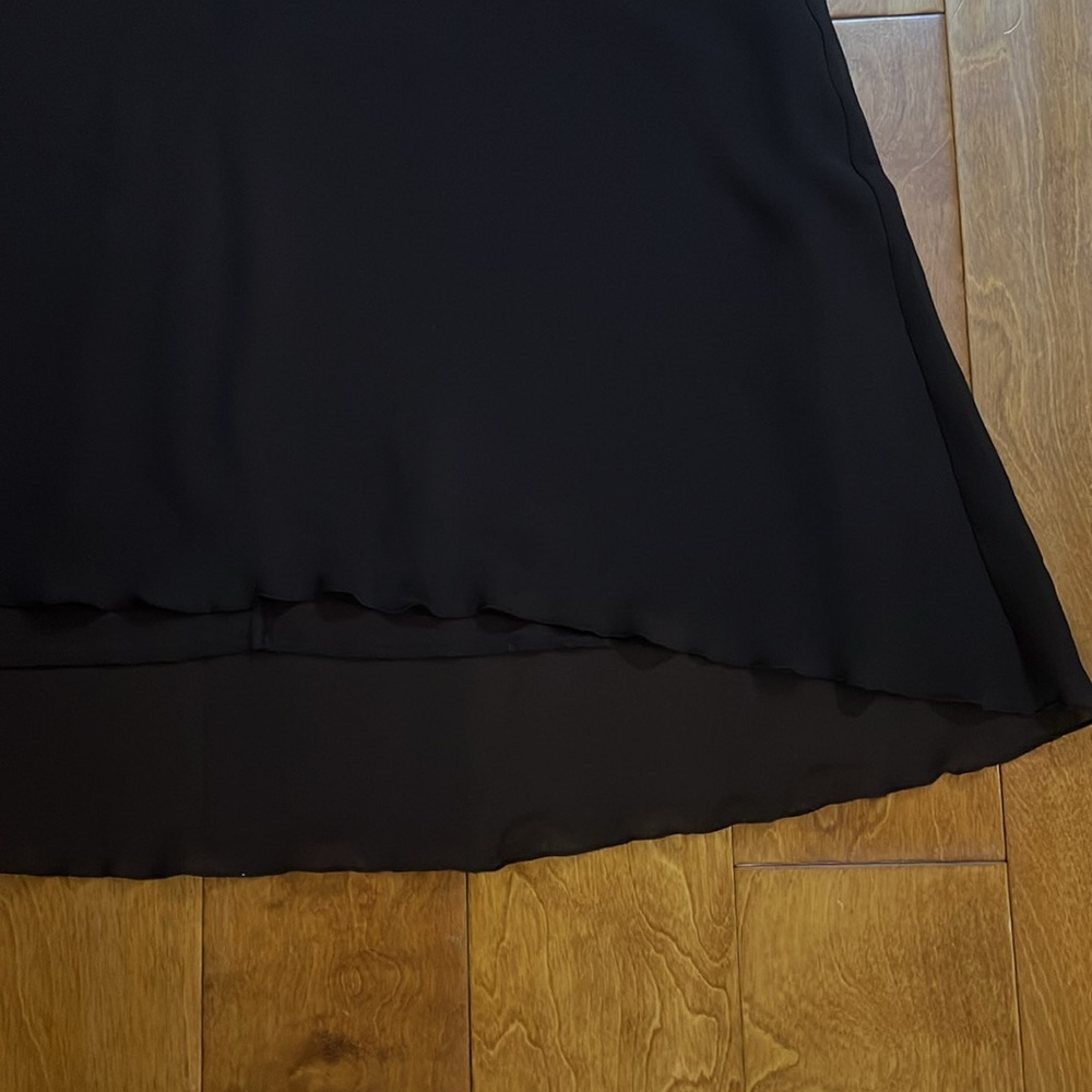Vintage Los Angeles Gal Y2K Chocolate Brown Maxi Slip Dress Size 10 90’s Grunge - Picture 9 of 11